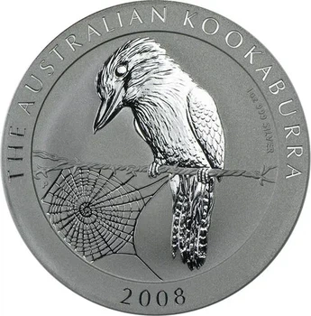 Колекційна срібна монета "Австралійська Кукабара" 31,1 г 2008 рік