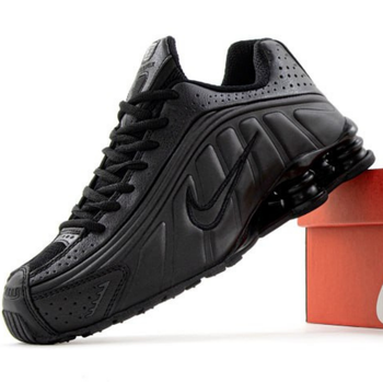Кроссовки мужские и женские Ni Shox R4 Black / кроссовки Най Шокс R4 черные 39