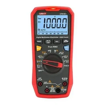 Мультиметр цифровой UNI-T UT61E+ (AC/DC 1000V; 20A; 220МОм; 220мФ; 220 МГц; 22000 отсчётов)
