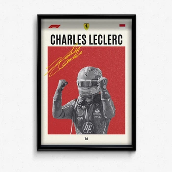 Постер в рамці charles leclerc formula 1 red А1