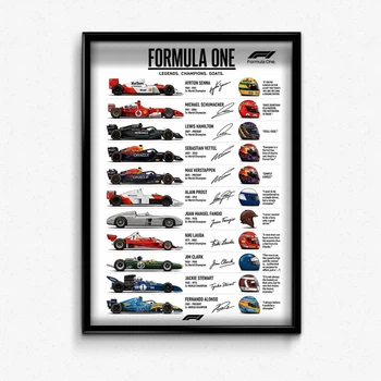 Постер в рамці Legends formula 1 А3