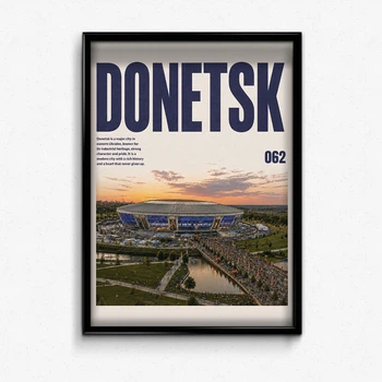 Постер в рамці з містом Донецьк А1