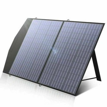 Солнечная панель портативная складная гибкая ANNEK - 100 W 18V 11A туристическая поликристаллическая для акумулятора ноутбука з ручкою