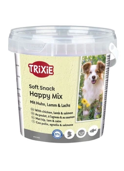 Лакомство Trixie Soft Snack Happy Mix для собак с курицей, ягненком и лососем 500 г