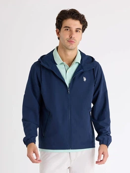 Куртка демисезонная с капюшоном мужская U.S. Polo Assn 109931-PH00A(Classic Navy) 2XL Темно-синяя (887260842997)