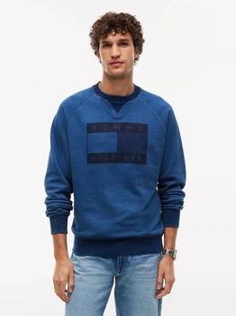 Світшот чоловічий Tommy Hilfiger XM07660-1A4(Medium Wash Denim) XL Синій (198928520370)