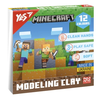 Пластилин Yes Minecraft 12 цветов , 540668