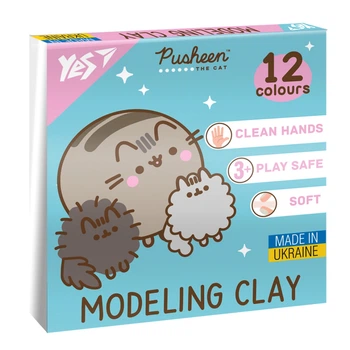 Пластилин Yes Pusheen 12 цветов (540669)