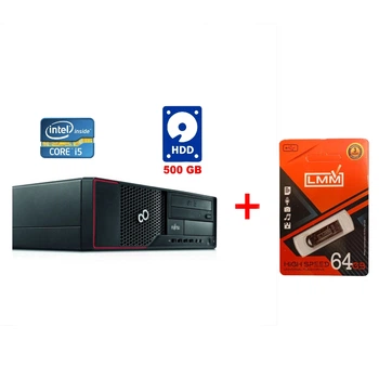 ПК Fujitsu Esprimo E900 E85+ SFF / Intel Core i5-2400 (4 ядра по 3.1 - 3.4 GHz) / 8 GB DDR3 / 500 GB HDD / Intel HD Graphics 2000 / DVD-ROM б/у + Подарок Флеш-накопитель USB 64 GB