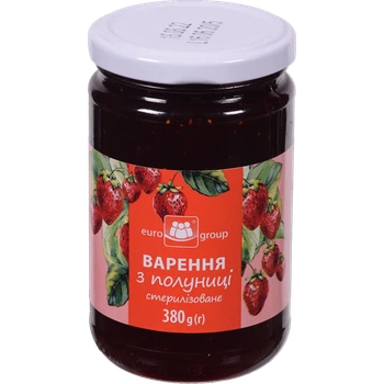 Варення Єврогруп Полуниця 380 г