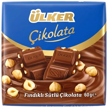 Шоколад ULKER із фундуком 60 г И066