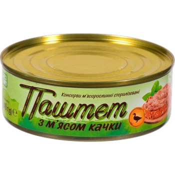 Паштет з м'ясом качки 240 г