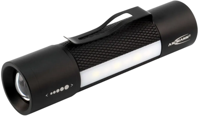Latarka kieszonkowa Ansmann IP54 LED 3 W 180 lm Czarno-biała 1600-0137 (4013674093564)