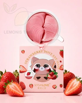 Гидрогелевые патчи для глаз с экстрактом клубники Sersanlove Strawberry Dove Eye Mask, 90 g 60 шт.
