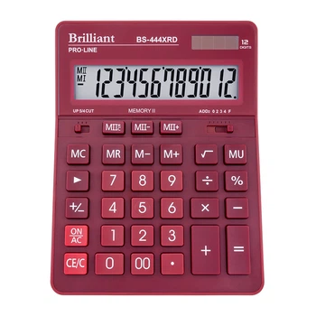 Калькулятор 12 разрядный 203x155x36 мм Brilliant BS-444XRD