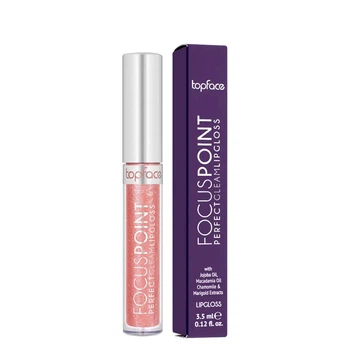 Блиск для губ глянцевий TopFace PT207 Focus Point Perfect Gleam Lipgloss №105 Світло-рожевий з шимером, 3,5 мл