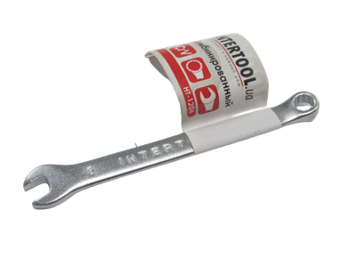 Ключ ріжково-накидний CrV 6 мм INTERTOOL (41633)