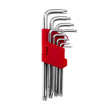 Набор ключей torx "звёздочка" INTERTOOL 9шт, средние, Т10-Т50, CrV (32484)