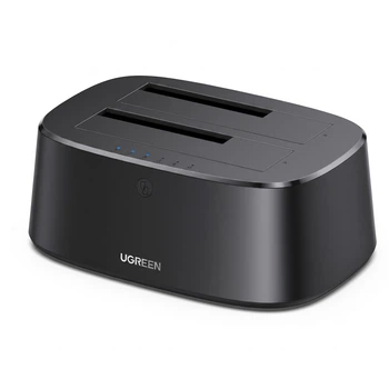 Док-станция для HDD UGREEN, 2.5/3.5", SATA, для 2 дисков, клонирование