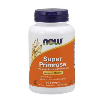 Олія примули вечірньої NOW Super Primrose 1300 мг 60 м'яких капсул