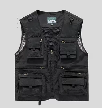 Жилет для охоты, рыбалки, туристов 2XL черный 02107