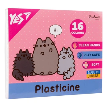 Пластилин Yes Pusheen 16 цветов 320 г