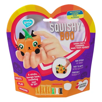 Набор для лепки Lovin Squishy Boo Pumcat с воздушным пластилином ,70168