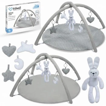 Розвиваючий килимок KIidwell Grace bunny сірий