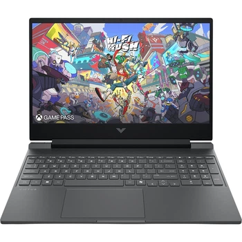 Ігровий ноутбук HP Victus 15 (DV6P7EA), Intel Core i7-14650HX, 15.6", 144 Гц, RAM 12 ГБ DDR5, SSD 512 ГБ, Intel UHD Graphics + RTX 4050, Без ОС, темно-сірий