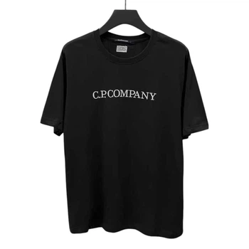 Мужская футболка хлопковая C.P Company L Black-White
