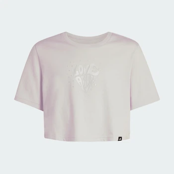 Дитяча футболка EVERYDAY GLAM CROPPED GRAPHIC JUNIOR adidas KA2971 (152) фіолетовий (4068814078970)