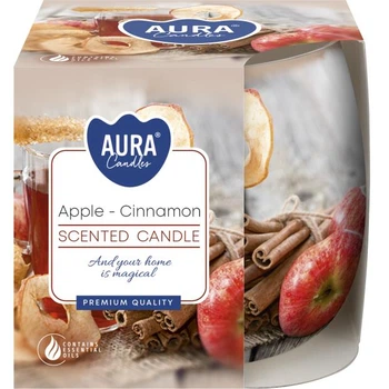 Свчічка ароматична Aura (Bispol) Яблуко-Кориця (27293)