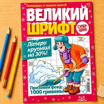 Кросворди Великий Шрифт рос. мовою №2/2026