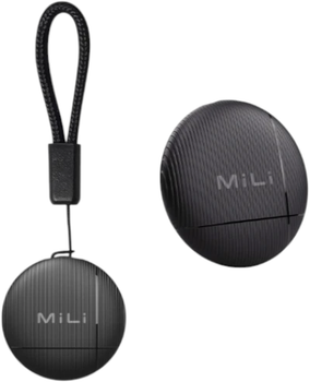 Bluetooth-локализатор MiLi LiTag DUO Поисковый трекер для Android и Apple Черный (6938012334834)