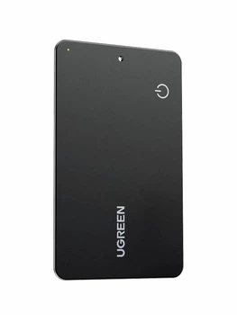 Трекер Bluetooth UGREEN CM915 Finder Slim Pro Android (Find Hub) и iOS (Apple Find My) для iPhone, Samsung, Xiaomi, Oppo, OnePlus срок службы батареи 5 лет, IP68 Black (75644)
