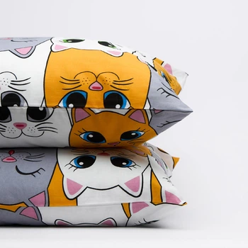 Набір наволочок Moon&Star Бязь Gold Люкс Kitty Dreams 50х70 2 шт (MS-840001863)