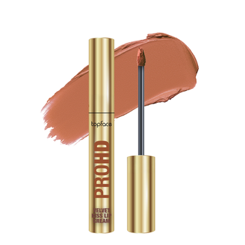 Рідка матова помада для губ topface PROHD Velvet Kiss (PT212), 3 г, 001 Cloudy Nude, рожево-коричневий