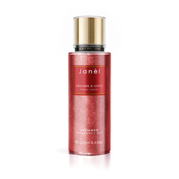 Мист спрей с шиммером для тела и волос Гранат и лотос Grenade & Lotus Janel 250 мл 4820290073258