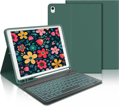 Захисний чохол-клавіатура IVEOPPE для iPad 10.2” (2019–2021) / Air 3 / Pro 10.5”, німецька розкладка QWERTZ