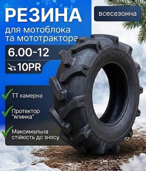 Шини для мотоблока Casumina 10PR 6.00-12