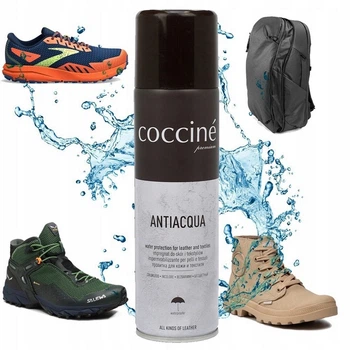 Водоотталкивающий спрей для обуви и одежды защита от воды Coccine antiaqua 250 мл