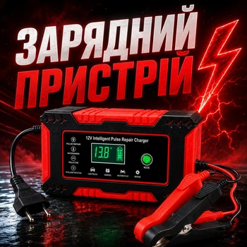 Зарядное устройство для автомобильных аккумуляторов 12V портативная интеллектуальная зарядка для свинцово кислотных аккумуляторов Wet MF Gel AGM с режимом Pulse Repair для авто мото и грузовых батарей