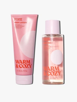 Набор для тела Warm & Cozy Victoria’s Secret мист и лосьон 1159860278 (Розовый 236 ml/250 ml)