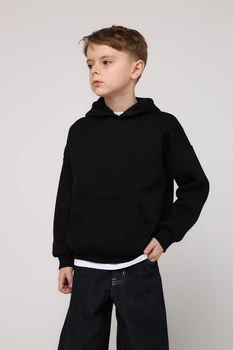 Худі для хлопчика YUKI чорний 146 ЦБ-00284537