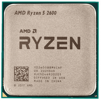 Процессор AMD Ryzen 5 2600 (Socket AM4, 12T, 3.9 ГГц, Tray) (YD2600BBM6IAF:5), Б/в