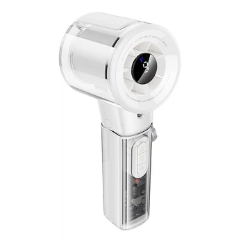 Вентилятор Hoco Spray series ice cooling handheld fan HX614, 100 Levels, 60dB, 15h, 50mL, 3000mAh, 15200RPM, 2.5-17h, white