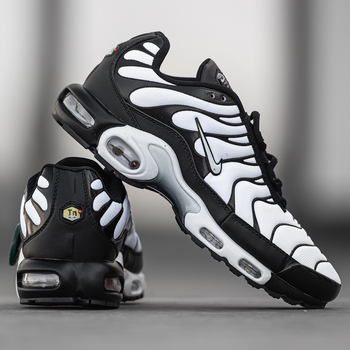 Кросівки жіночі та чоловічі Ni air max TN+ white black / Най аір макс ТН+ білі чорні 42