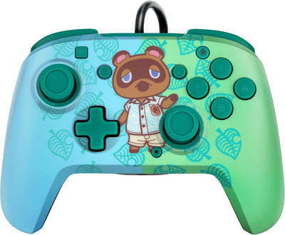 Kontroler PDP Faceoff Deluxe+ Audio Wired Controller Animal Crossing Tom Nook Wielokolorowy (500-134-EU-C5AC-1)
