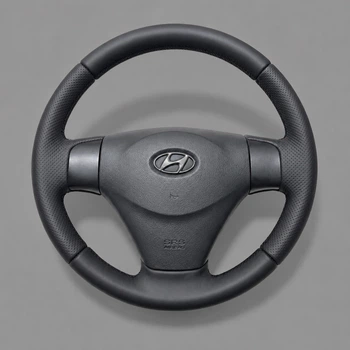 Чохол-Обплетення на кемо для Hyundai Getz, Accent,Kia Rio з автомобільної екошкіри на кермо