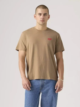 Футболка хлопковая длинная мужская Levi`s 434207104 L Коричневая (1161547540)